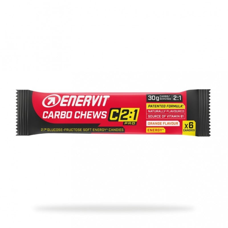 Carbo chews enervit c2:1 34g gusto orange flavour