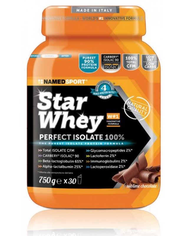 Named star whey isolate gusto sublime chocolate 750 gr