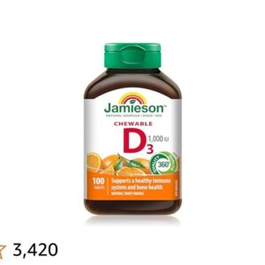 Jamieson vitamina d3 1000 ui 100 cpr masticabile arancia